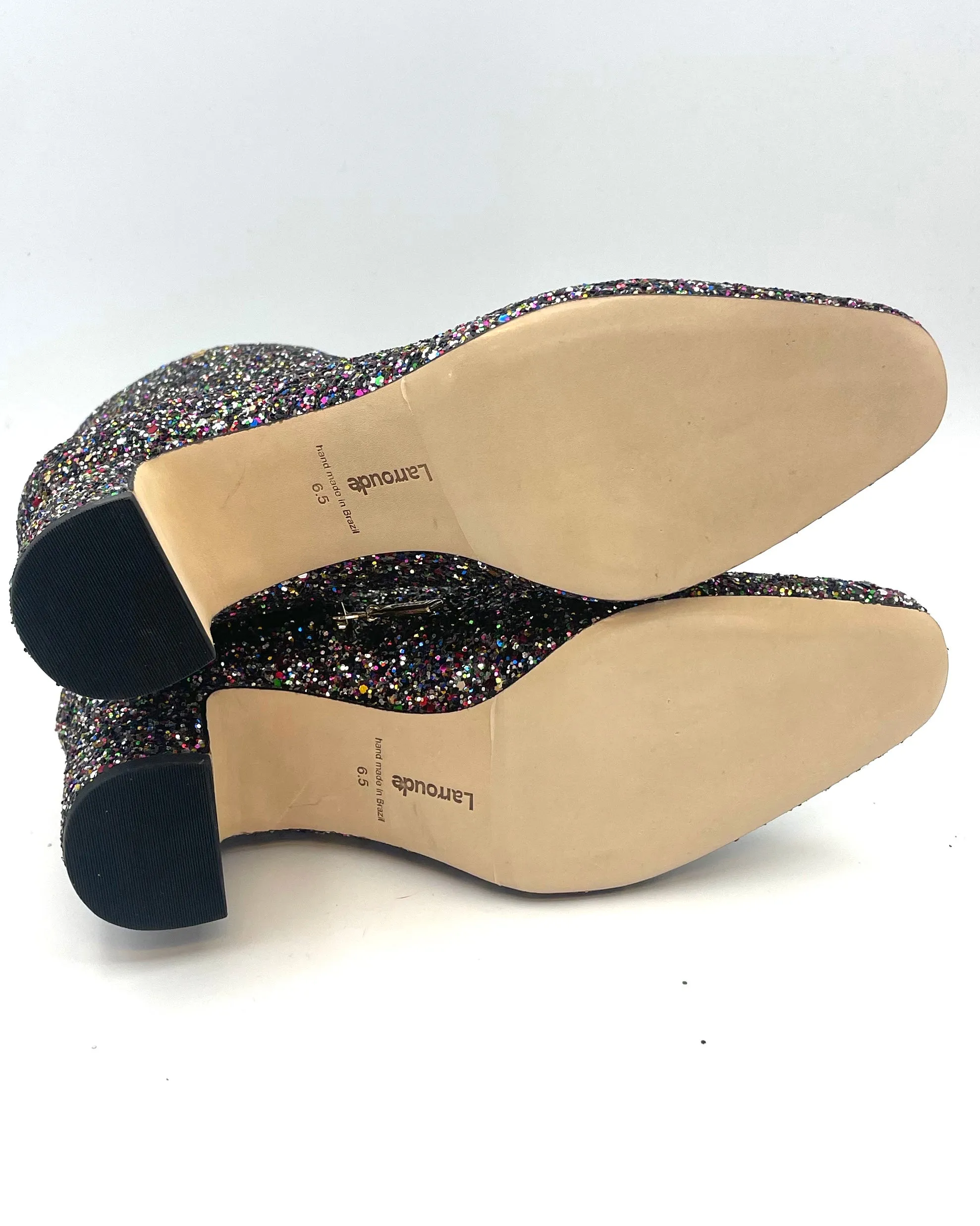 Multi-Color Glitter Booties - Size 6.5