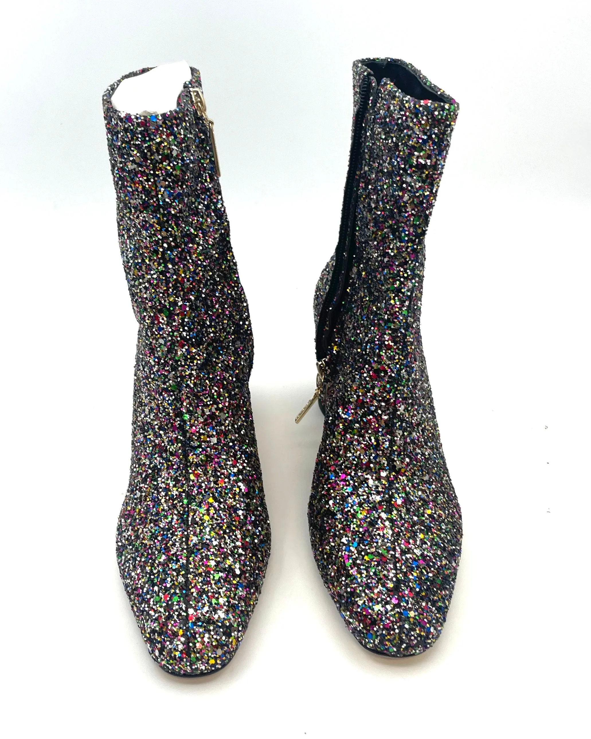 Multi-Color Glitter Booties - Size 6.5
