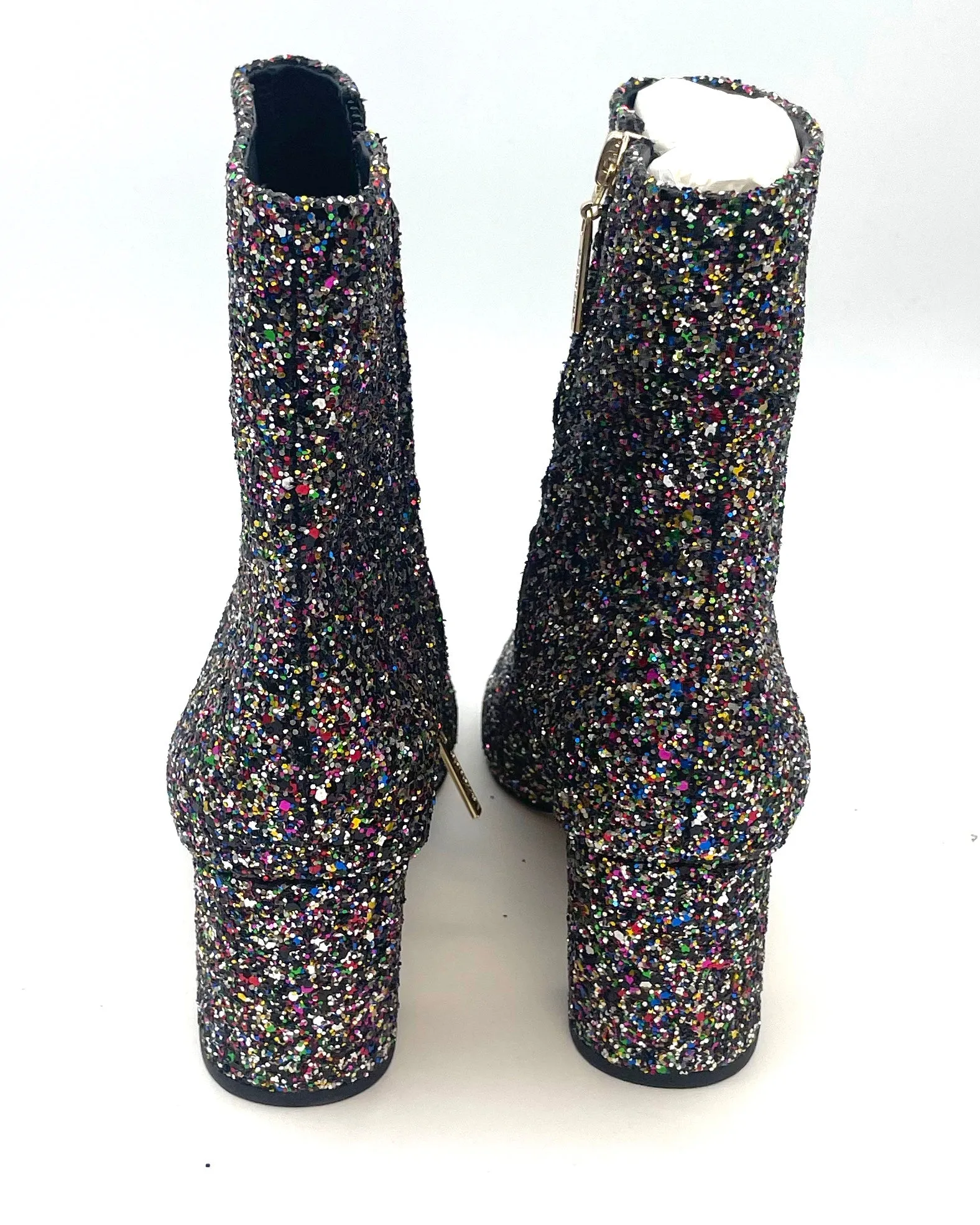 Multi-Color Glitter Booties - Size 6.5