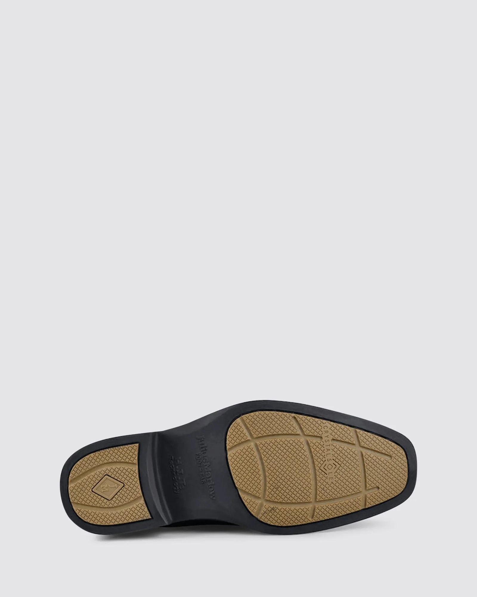 NABBED DRESS SHOES BLACK LEATHER