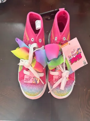 Nickelodon Jojo Siwa Little Girl & Big Girl Multi-Stripe Athletic High Top Sneaker
