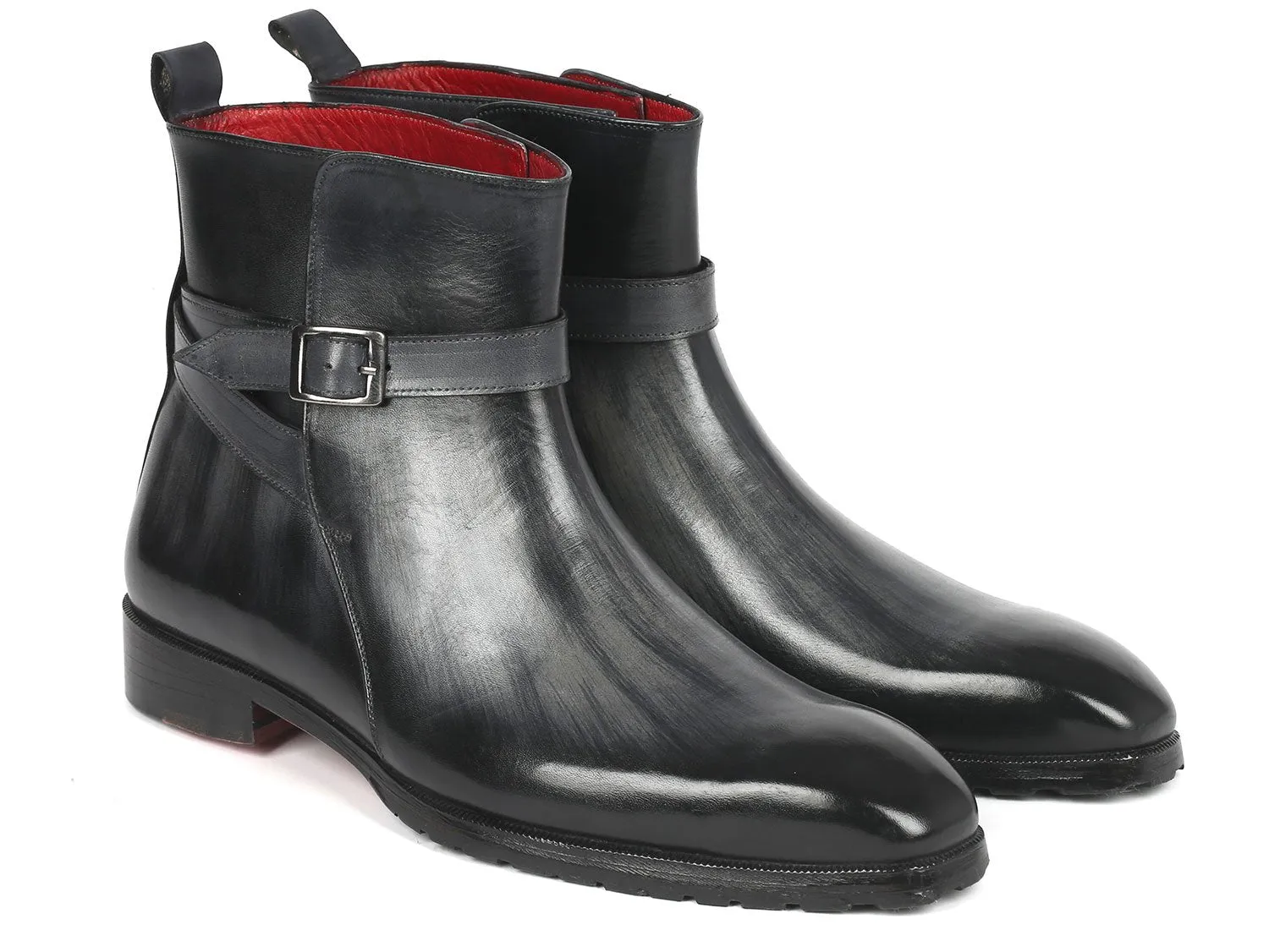 Paul Parkman Men's Gray Patina Jodhpur Boots