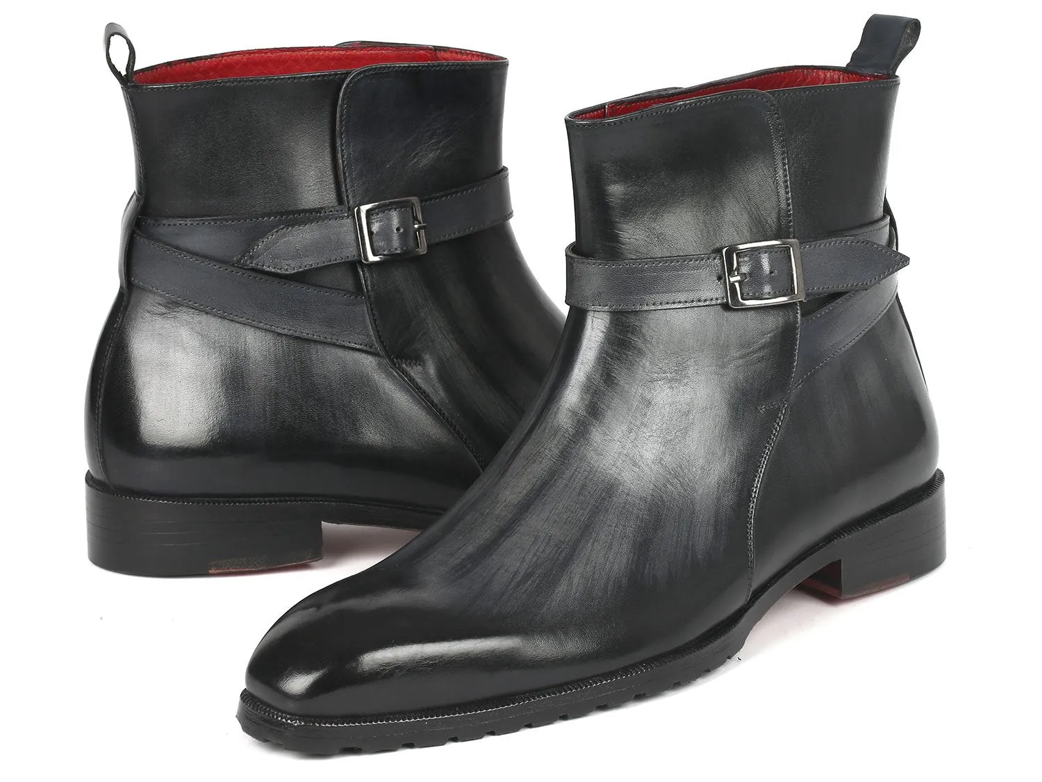 Paul Parkman Men's Gray Patina Jodhpur Boots