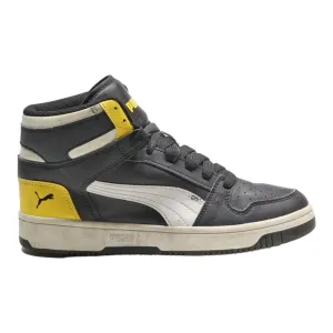 PUMA Rebound LayUp High Top Trainers Black Synthetic Boys UK 5