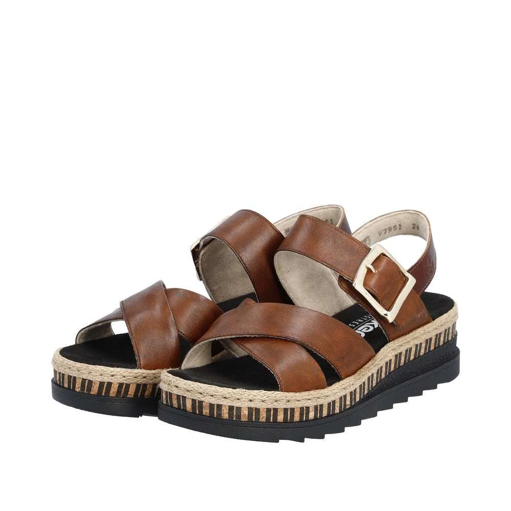Rieker Multi Strap Sandal|V795124BR
