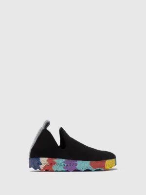 Round Toe Shoes CITY MULTI BLACK