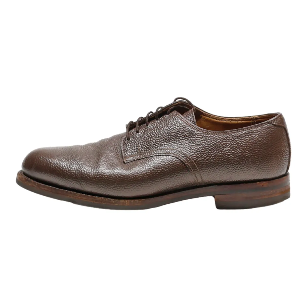 SCHUH Derby Shoes Brown Leather Mens UK 8