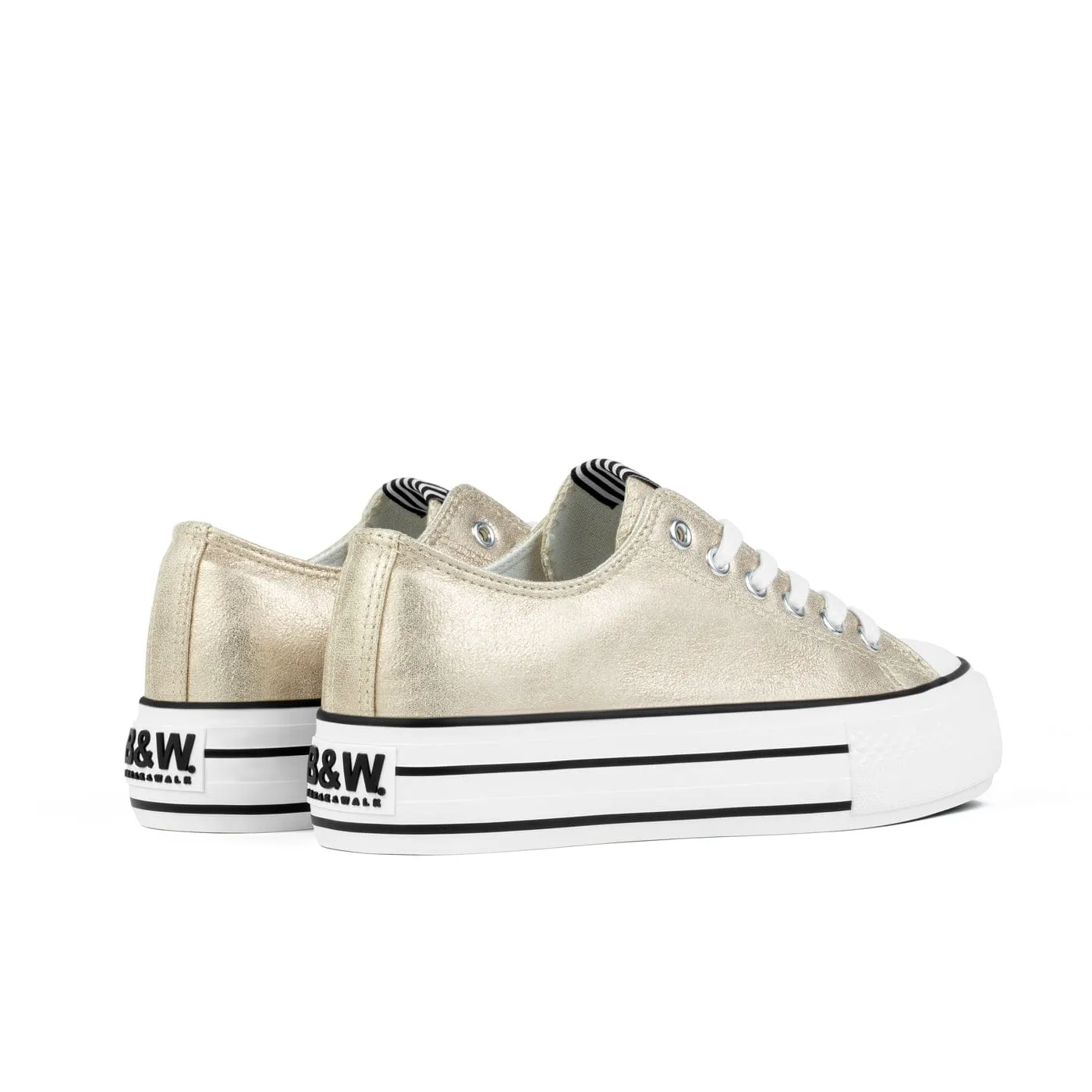 Sneakers Bay Platform Metallic Gold