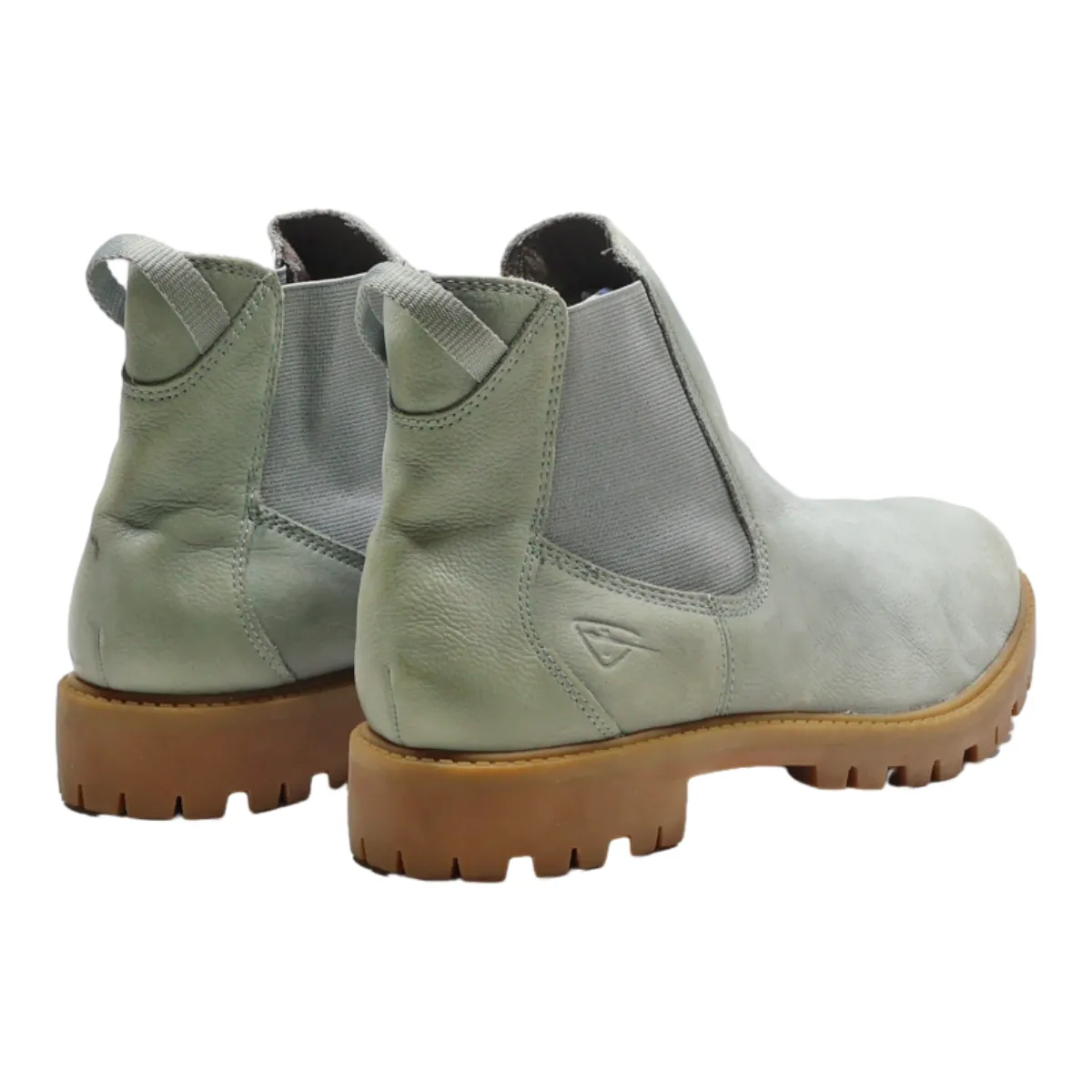 TAMARIS Chelsea Boots Blue Leather Womens UK 8