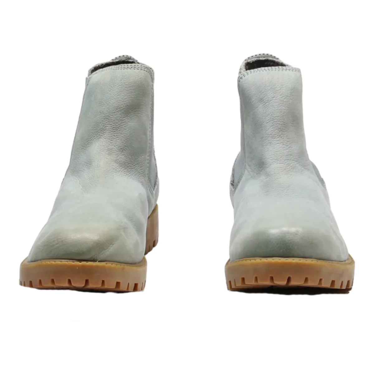 TAMARIS Chelsea Boots Blue Leather Womens UK 8