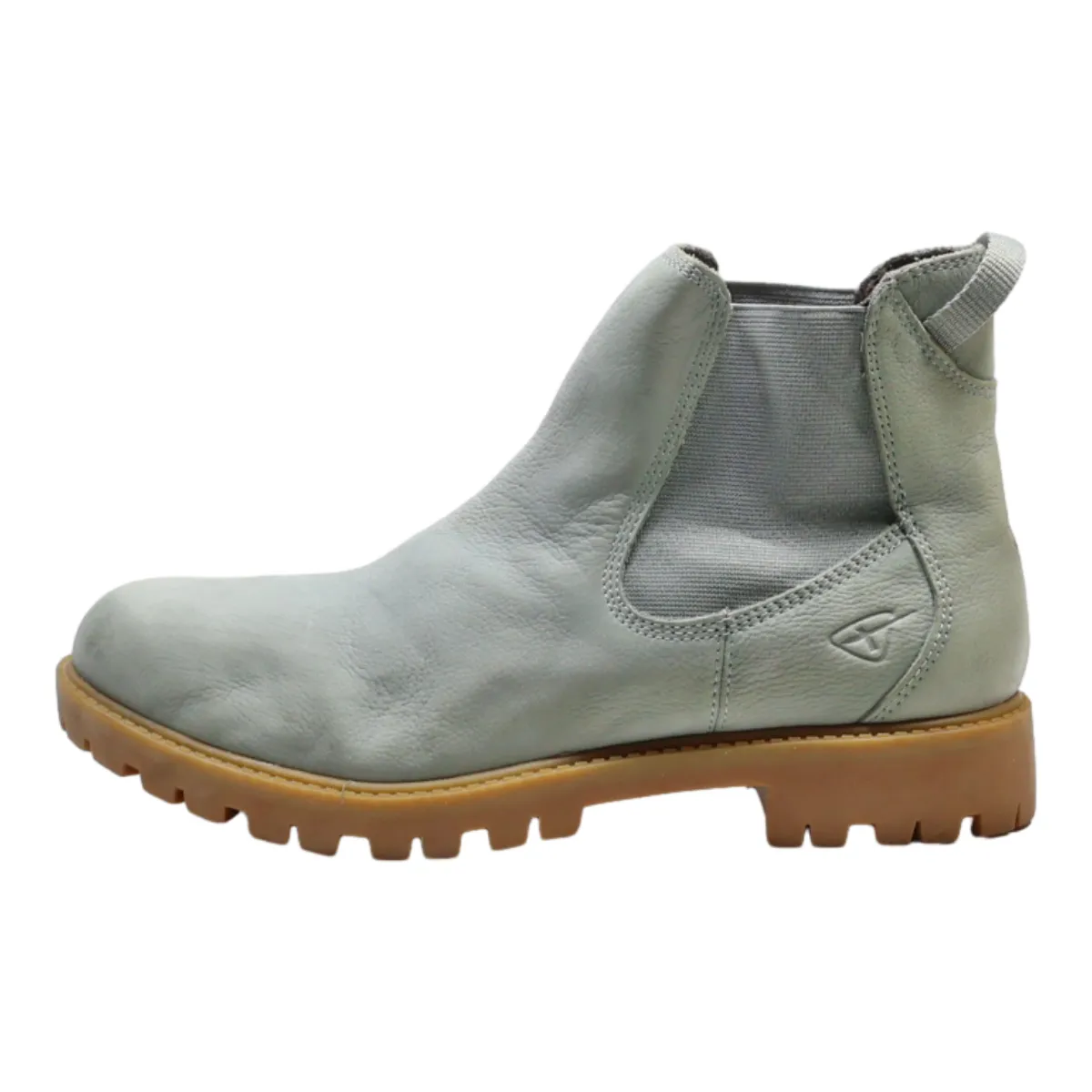 TAMARIS Chelsea Boots Blue Leather Womens UK 8