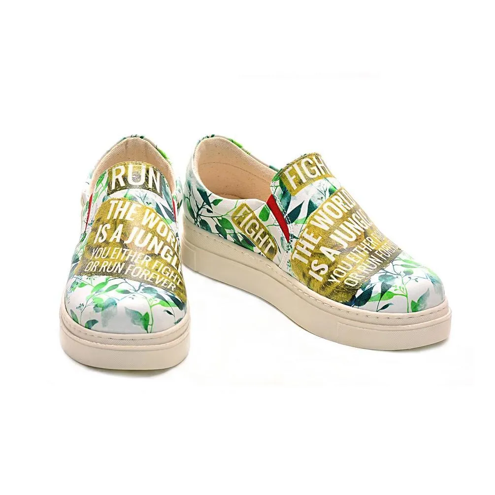 The World is a Jungle Slip on Sneakers Shoes NVN102