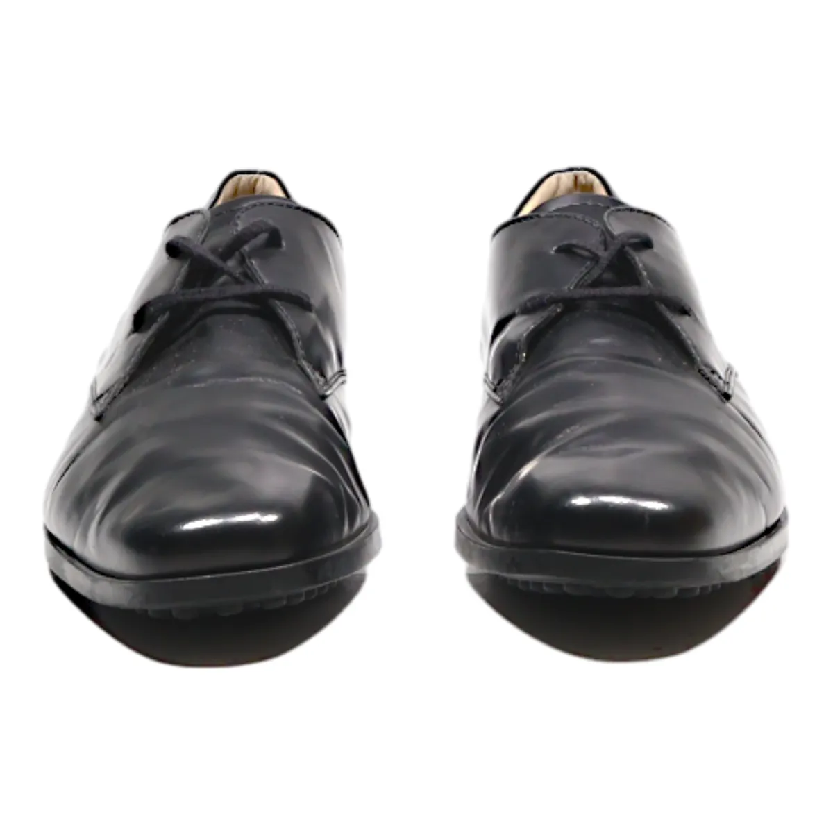 TODS Derby Shoes Black Leather Womens UK 5
