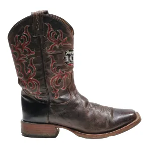 TONY LAMA Cowboy Boots Brown Leather Mens UK 7