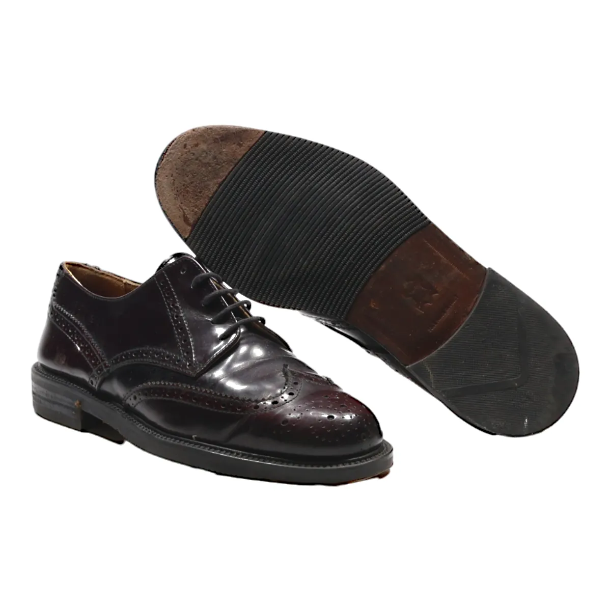 TOSI COMFORT Brogue Shoes Maroon Leather Mens UK 7