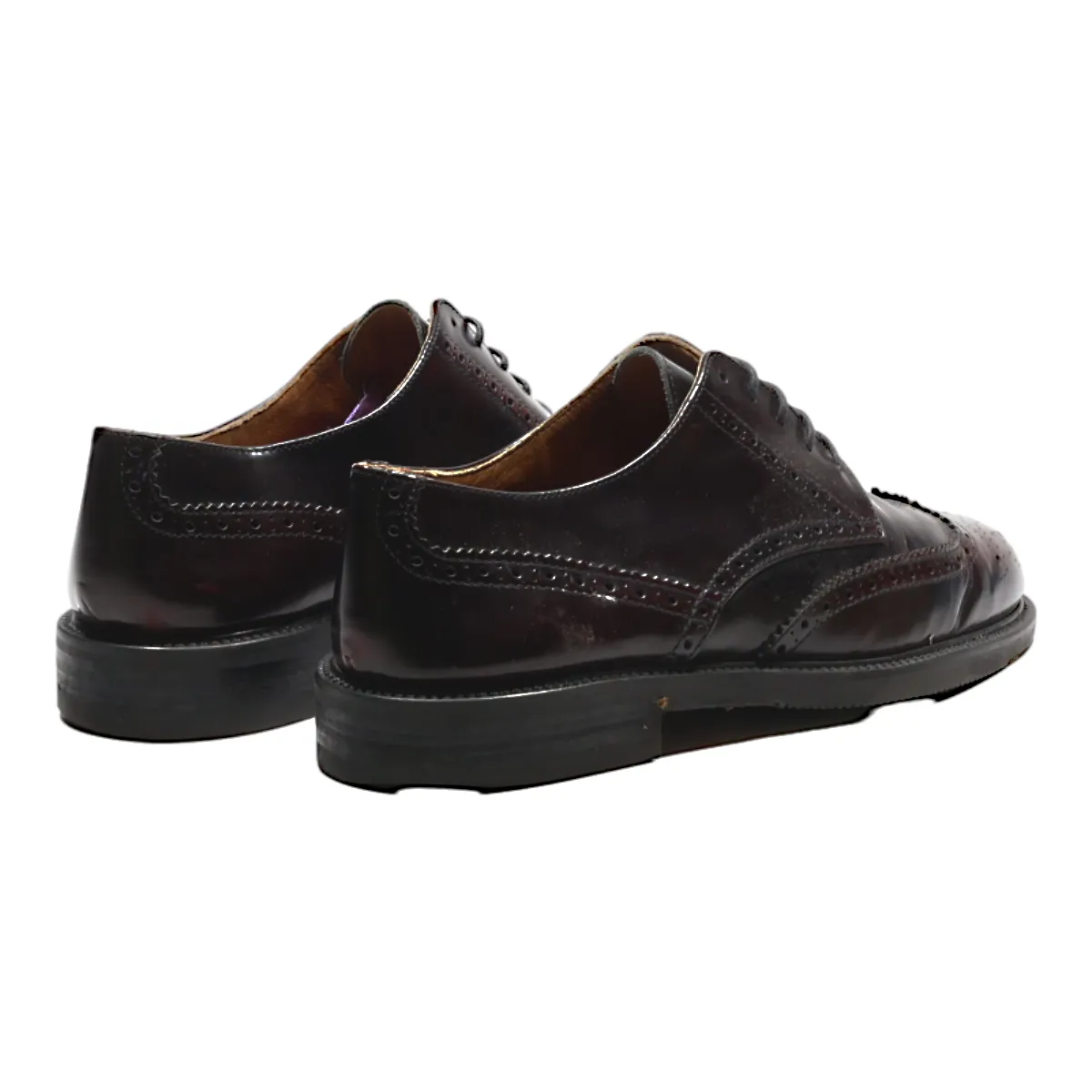 TOSI COMFORT Brogue Shoes Maroon Leather Mens UK 7
