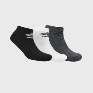 Umbro Unisex 3 Pack Kids Anklet Sock Black/Multi _ 181585 _ Multi