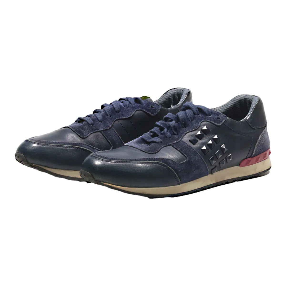 VALENTINO Sneaker Trainers Blue Leather Mens UK 9