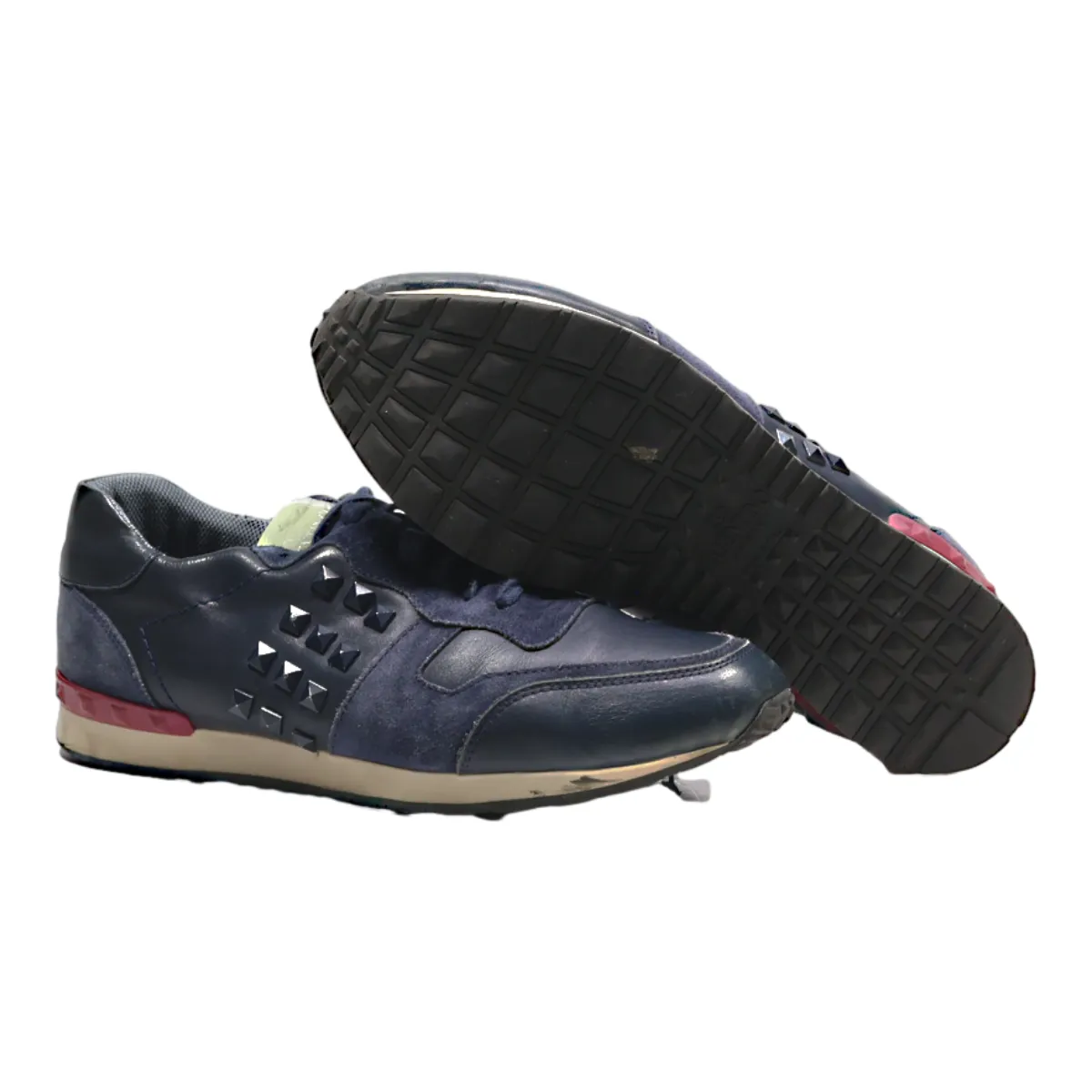 VALENTINO Sneaker Trainers Blue Leather Mens UK 9