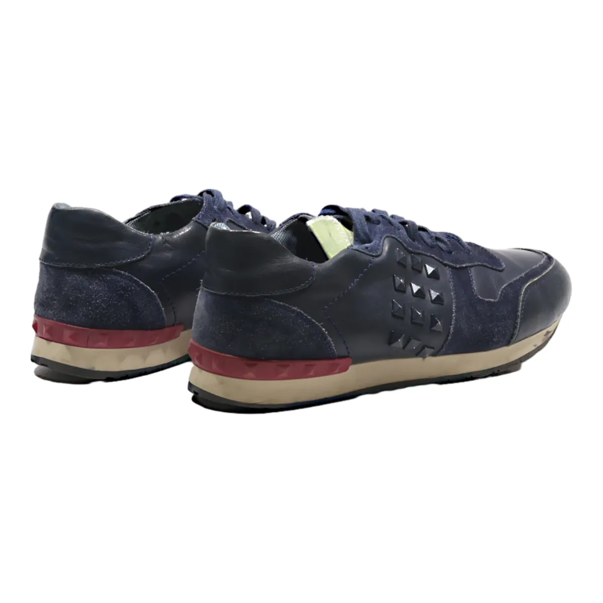 VALENTINO Sneaker Trainers Blue Leather Mens UK 9