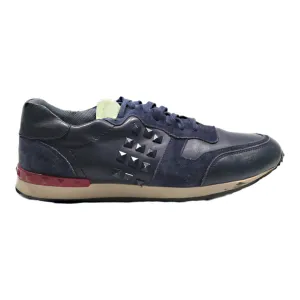VALENTINO Sneaker Trainers Blue Leather Mens UK 9
