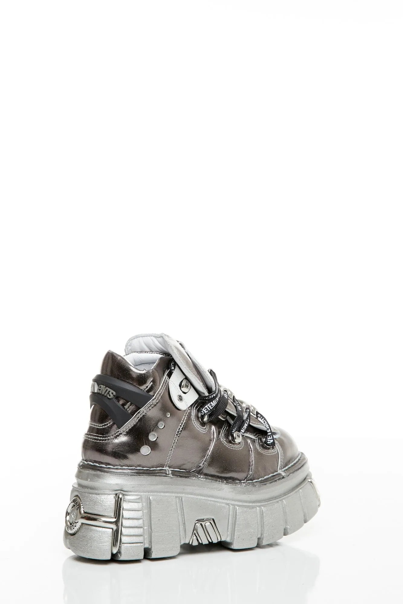 Vetements x New Rock Platform Sneaker in Silver
