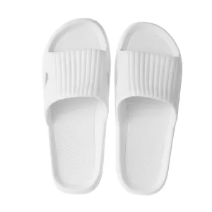 (White,37-38) Classic Stripe Women's Bathroom Slippers